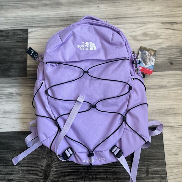 The North Face Lavender Backpack with Bungee Design